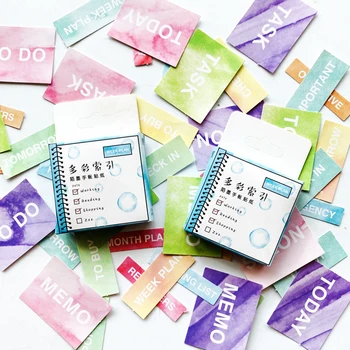 

45pcs/Pack Cute English Words Index Calendar Reminder Decorative Stickers Scrapbooking DIY Diary Album Stick Label Kids Gift