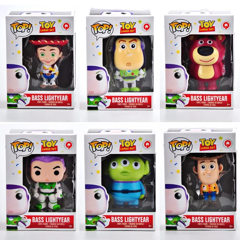 

Hot Toy Story 4 Action Figure 6pcs/set Woody Jessie Bo peep Buzz Lightyear Toystory Toys