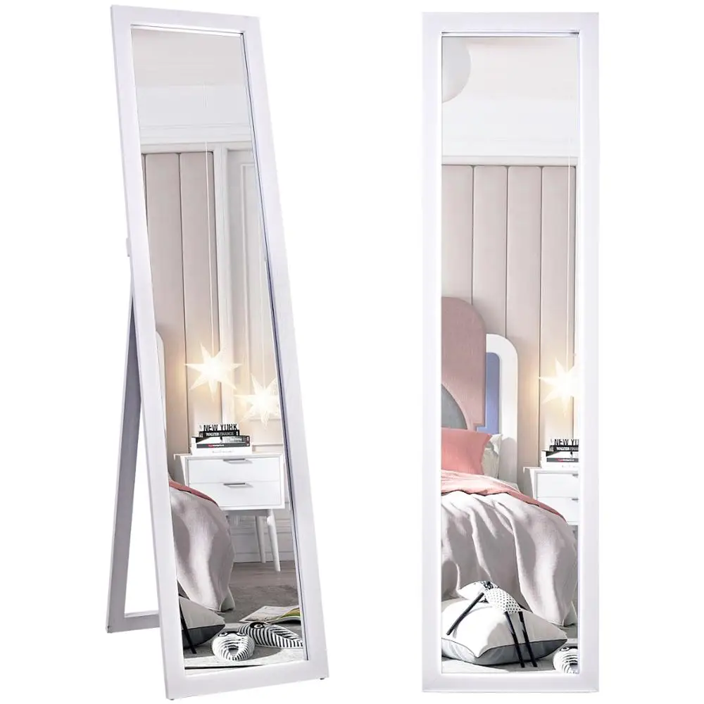 

KingYee 61"x14" Full Length Mirror, Floor Free Standing & Wall Mounted Dressing Mirrors, Large Rectangle Full Body Mirror