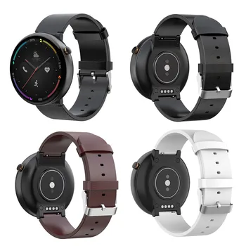 

Oil Wax Genuine Leather Smartwatch Band Strap for Huami Amazfit Smart Watch 2 A1807 Replacement Band Bracelet Accessories