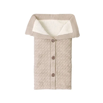 

Baby Blanket Sleepsack Stroller Accessories Newborn Swadding Wrap Footmuff Knitting Envelope Soft Sleeping Bag