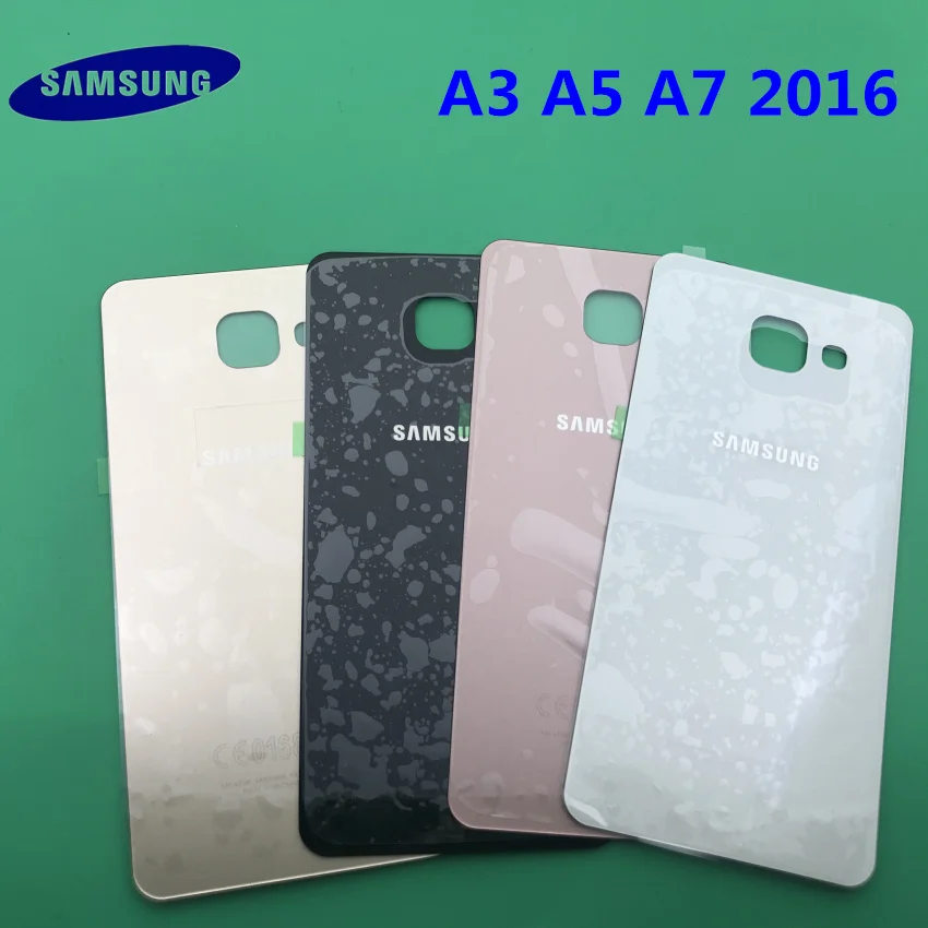 samsung Galaxy A3 A5 A7 A9 A310 A510 A710 A910 задняя крышка Батарея чехол 3D Стекло сзади Корпус на домашнию Дверь чехол