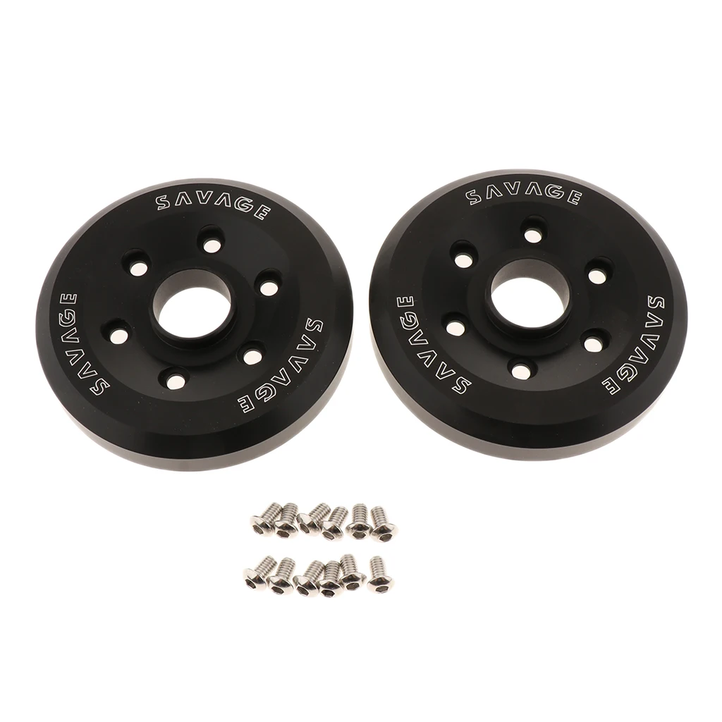 6 Holes Motorcycle Exhaust Muffler Tip End Cap Covers with Screws for BMW R NINE T 14-16 (Black)