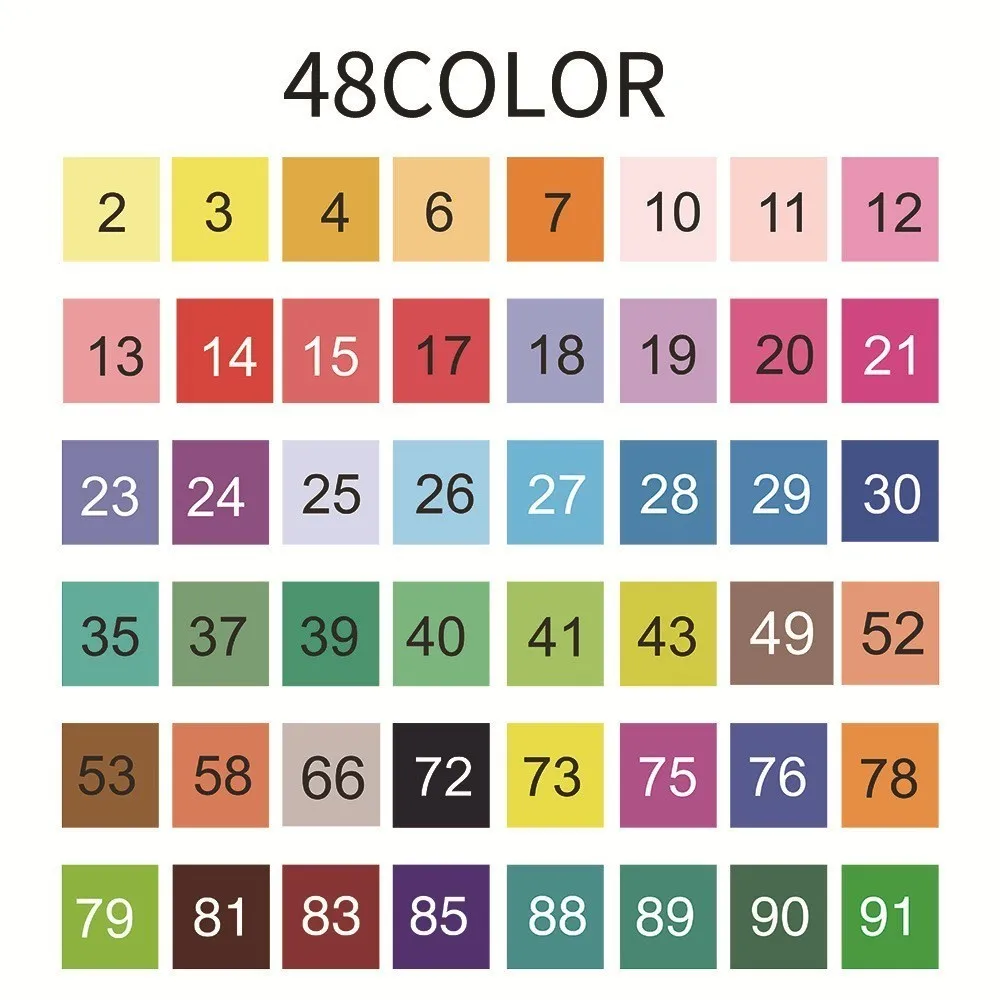 Sta 12/24/36/48/80 Colors Dual Tips Brush Marker Pen 0.4mm Fineliner Watercolor Sketch Marker Pen For Drawing Manga Art Supplies