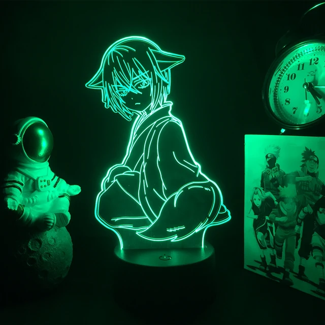 Compra online de Anime luz led kamisama beijo tomoe figura para decoração  do quarto luz da noite presente de aniversário lâmpada 3d manga kamisama  beijo