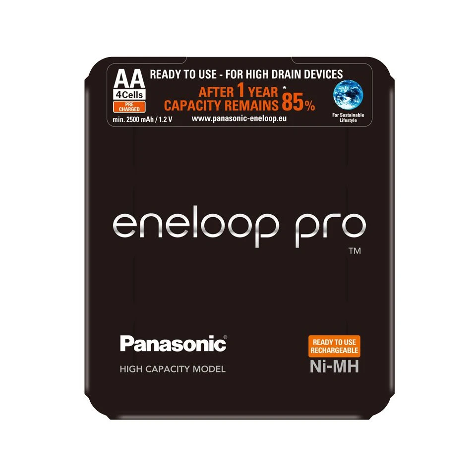 Аккумуляторы Panasonic eneloop pro(AA) BK-3HCDE/4LE