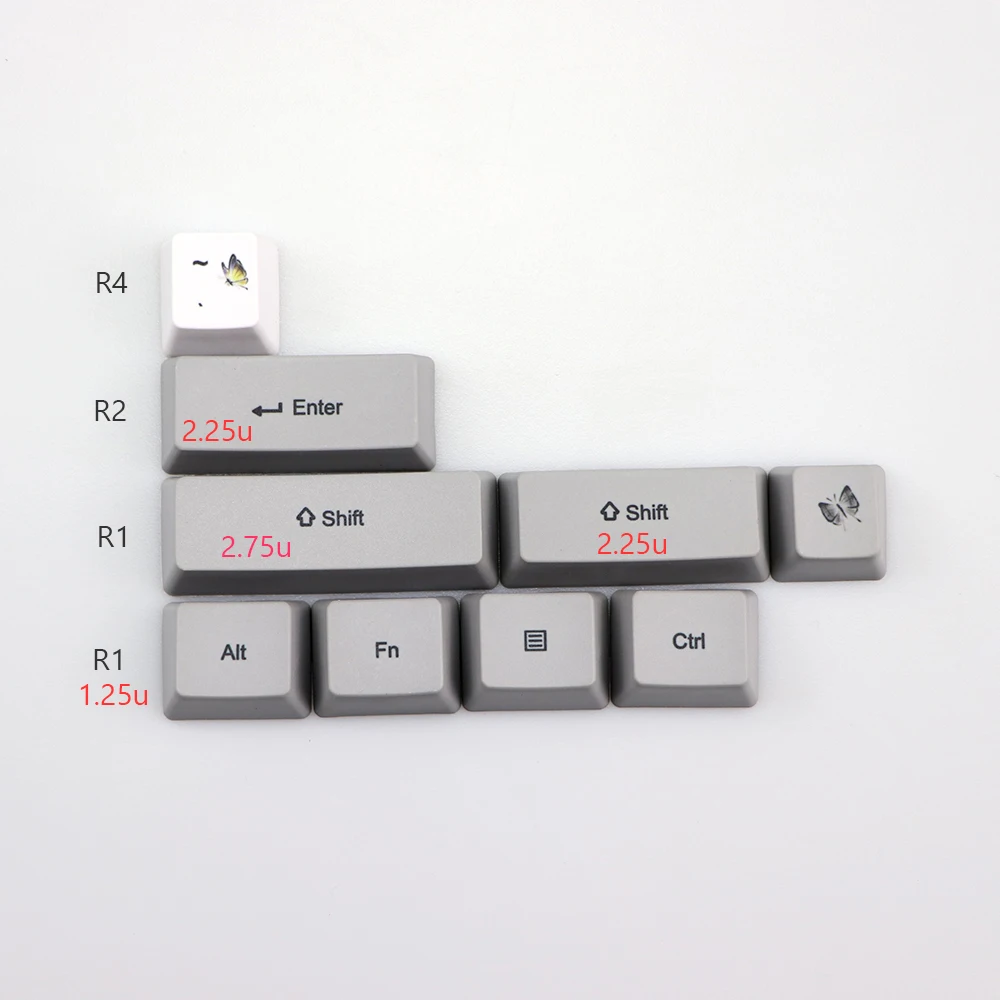Клавиатура PBT с подсветкой 72 клавиши OEM профиль для клавиатуры GH60 RK61/ALT61/Annie GK61 GK64