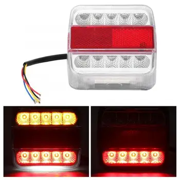 

1pc 12/24V 10LED Truck Parking Indicator Lamp Taillight 6000K High Brightness for Truck Trailer Rear Tail Light