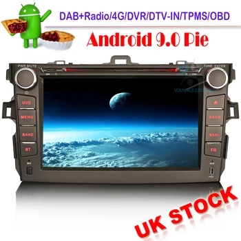 

Android 9.0 Autoradio Car Stereo GPS Multimedia for TOYOTA COROLLA Sat Nav Headunit DVD WIFI+ OBD DVT-IN Bluetooth FM