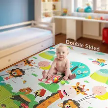 Bekobaby alfombra plegable de dibujos animados para niños, tapete de juego para bebés, impermeable, almohadilla de escalada, puzle, juguete para bebés