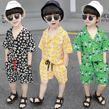 

Summer T-Shirt + Short Pants 2020 Baby Boys Cotton Clothing Suit Hot Sale Brand Newborn Toddler Children Cartoon Casual Clothes