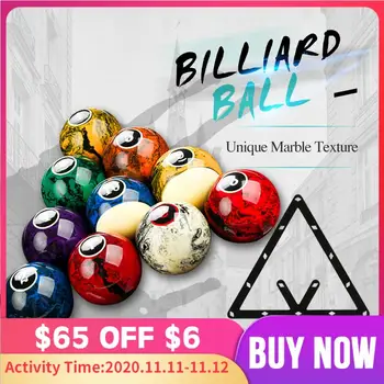 

AXD 16pcs Billiard Pool Balls Set 57.2mm Resin Balls Marble Pattern Pool Billiard Table Balls Billar Accessory Ball Papers Free