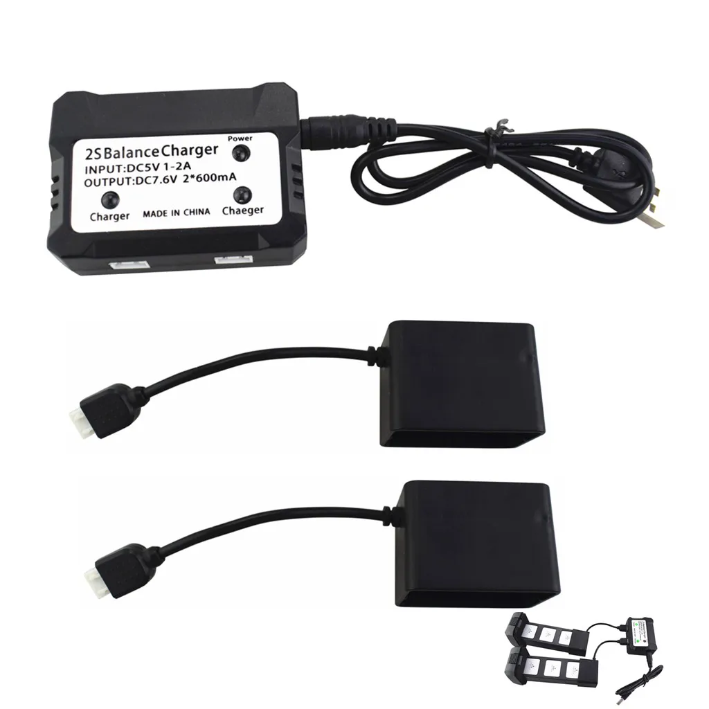 

2 in 1 charger for MJX Bugs 4W B4W D88 EX3 HS550 folding quadcopter aircraft accessories lithium battery charger