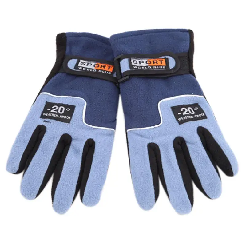 Woman Dark Blue Мотоциклетные Перчатки Motocicleta Guantes, зимние теплые, полный палец, спортивные, для езды на мотоцикле, лыжах, снега, сноуборде, Glves, для мужчин/женщин - Цвет: Woman Dark Blue