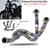 Slip on For CFMOTO CLX 700 CLX-700 Motorcycle Exhaust Front Link Pipe Titanium Alloy Modified Muffler Front Tube Connector