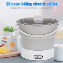 Электрический чайник 0.8л складная электрическая сковорода Силиконовый Многофункциональный горшок путешествия отель офис семья 2019ing