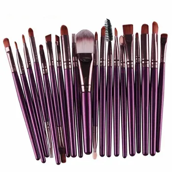 

Professional Makeup Brushes Eyeshadow Powder Brush Set Cosmetic Makeup Brushes Tool With Leather Case Fashion
