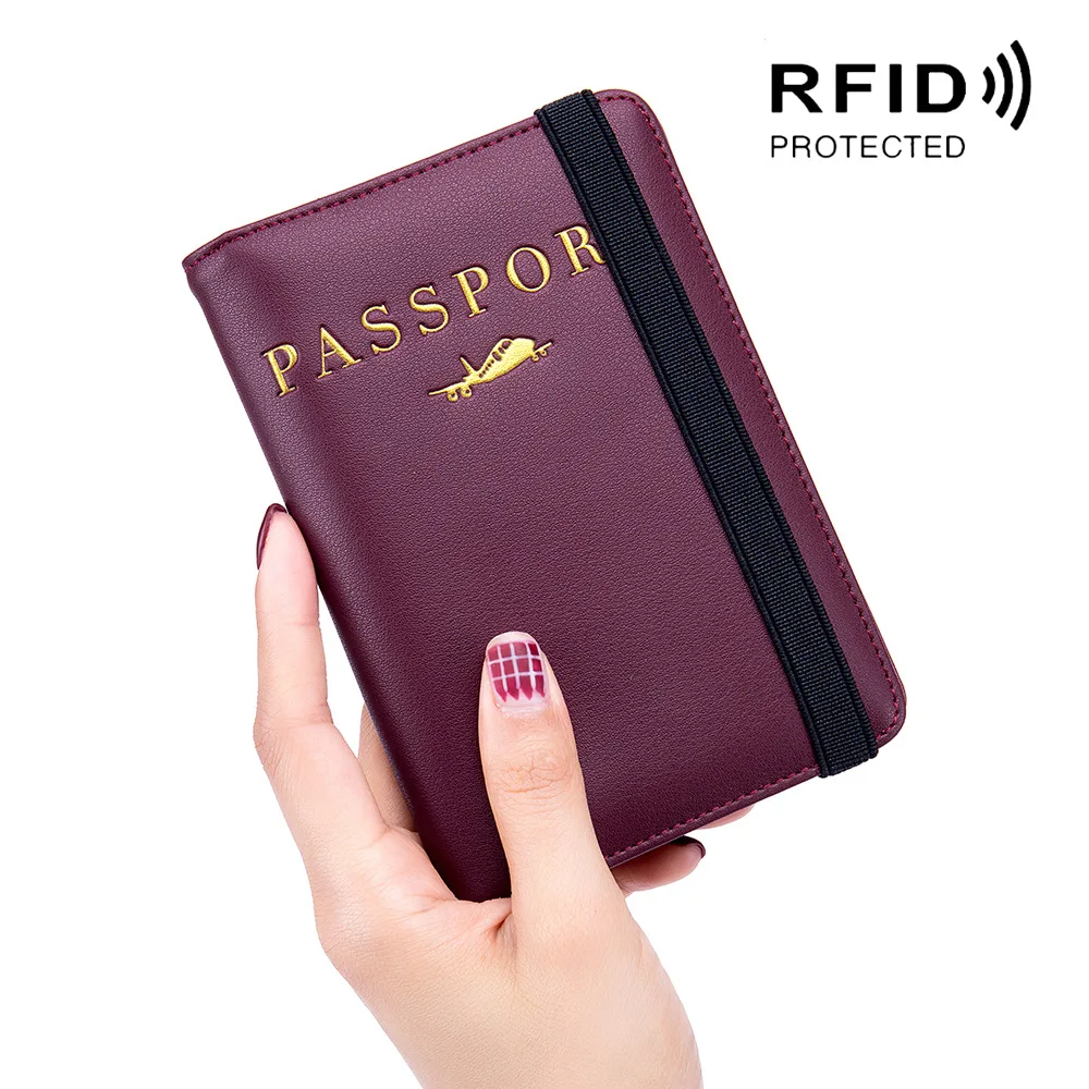 

2020 Wholesale Passport Cover Passport Bag Rfid Female Leather Multifunctional Go Abroad Travel Custom Antitheft Passport Holder