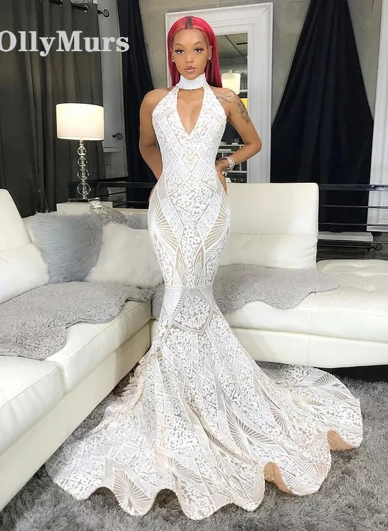 

White Appliques Beautiful Princess dress Tulle Backless robe de soiree