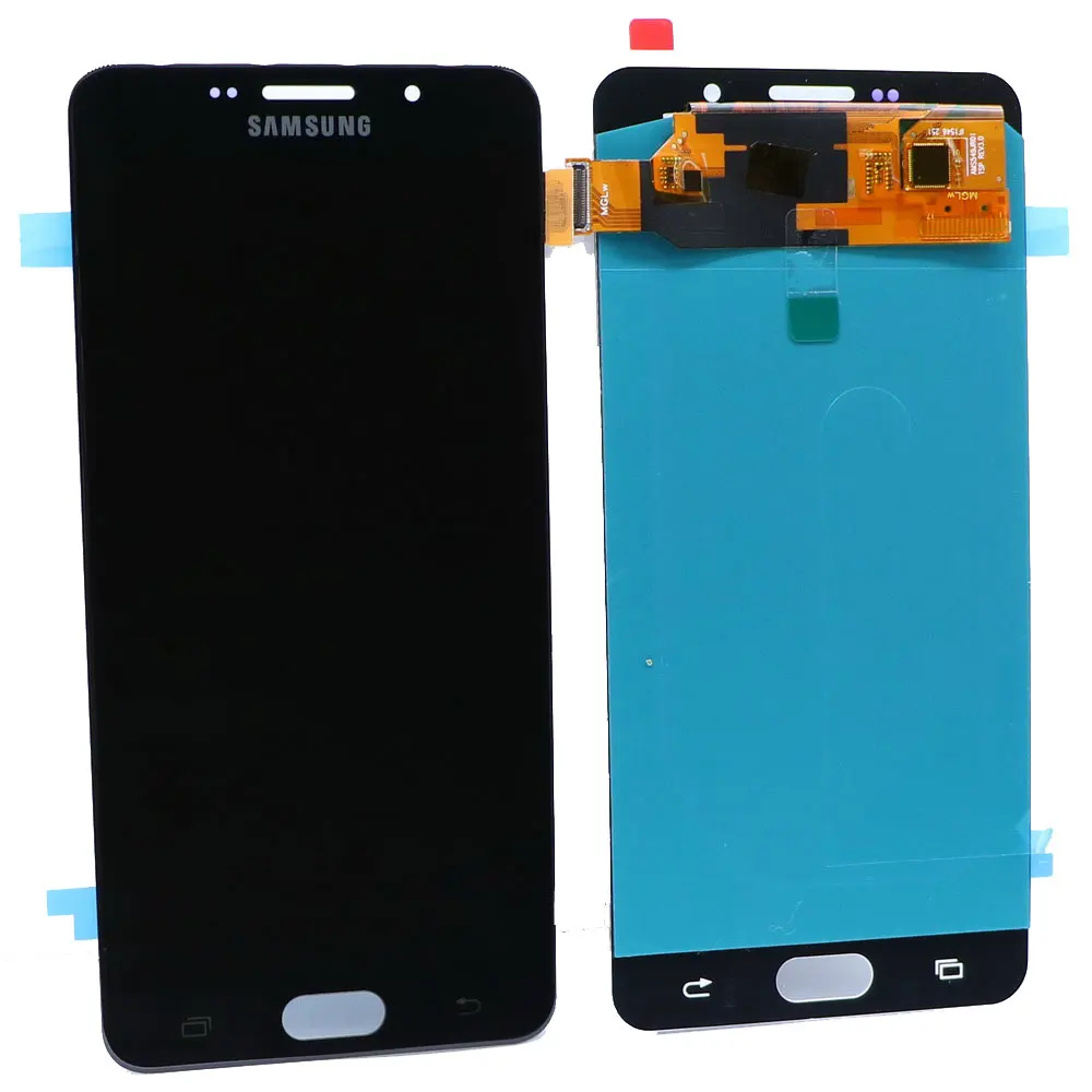 Супер AMOLED lcd A7 для Samsung Galaxy A7 A710 A710F A710M мобильный телефон дисплей сенсорный экран в сборе+ Контроль яркости