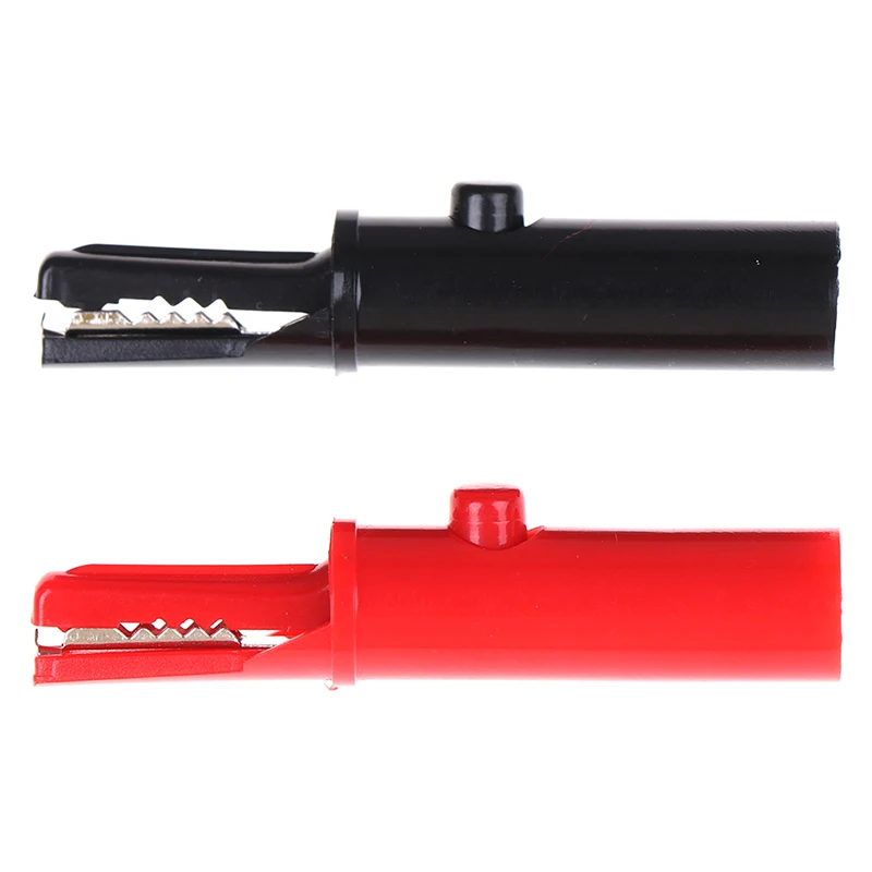 2 шт с кнопкой полный защитный зажим аллигатора для Профессиональный мультиметр