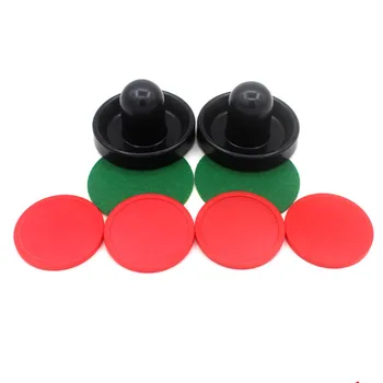 

1 Set Air Hockey 96mm Plastic Mallet Pusher Puck Felt Slider Pusher Table Games Accessories Goalies Hockey Equipment Tables