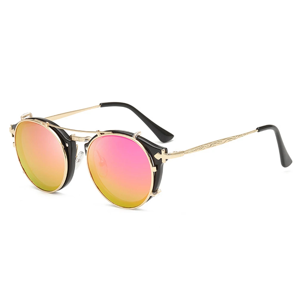 guess sunglasses Clip On Sunglasses Men Steampunk Brand Design Women Fashion Glasses Vintage Retro Fashion Sunglasses Oculos UV400 reader sunglasses Sunglasses