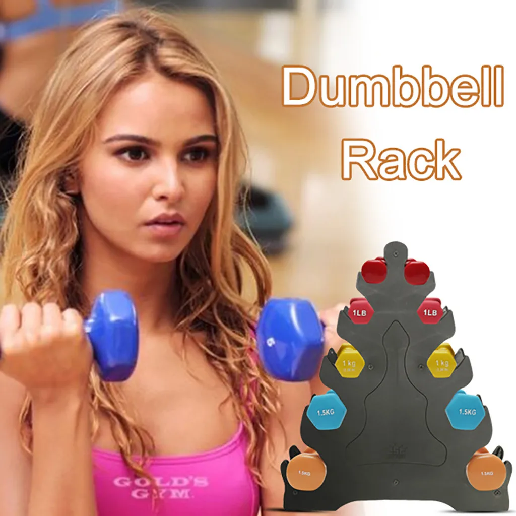 3 layer dumbbell rack Portable Home 5 Tier Dumbbell Holder Gym Exercise Weight Tower Black|Стеллажи| |