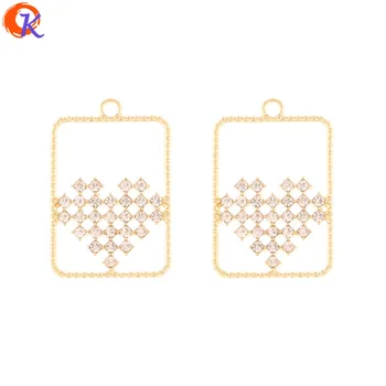 

Cordial Design 50Pcs 19*28MM Jewelry Accessories/Hand Made/Geometry Shape/Rhinestone Charms/DIY Making/Earring Findings/Pendant