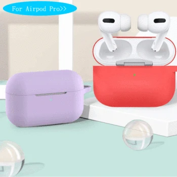 

Soft Silicone Case Earphones for Apple AirPods Pro Cases Protective Shell Headphone Cover for AirPods Pro Shockproof Bag Funda
