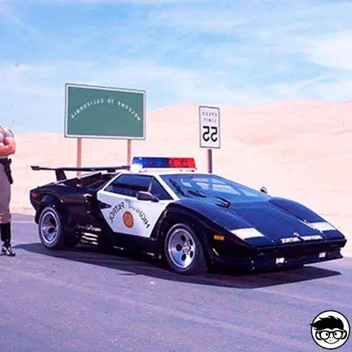 lamborghini countach police car hot wheels