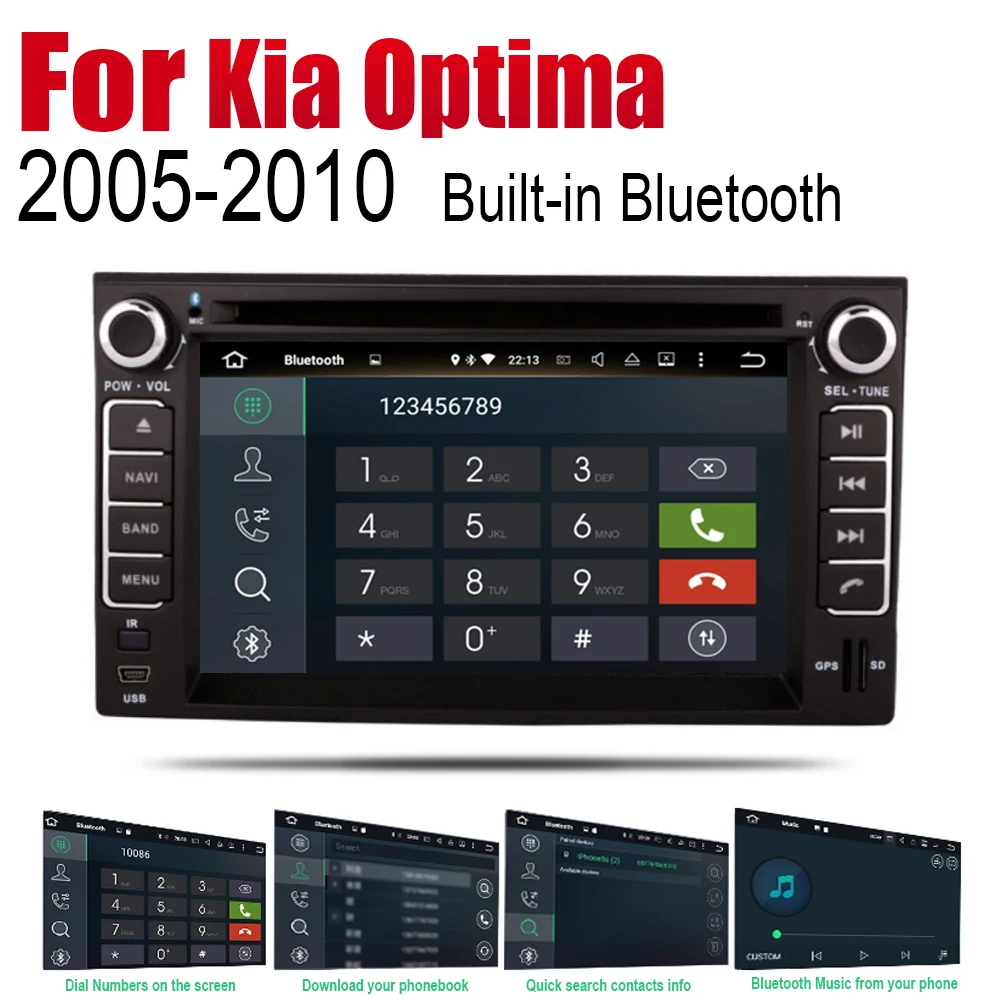 Автомобильный радиоприемник ZaiXi на Android стерео DVD GPS навигация для Kia Optima Magentis