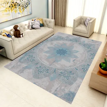 

Mandala Printed Rug Living Room Sofa Covered With Large Carpet Bohemian Geometric Home Non-Slip Rug Bedroom Bedside Floor Mats