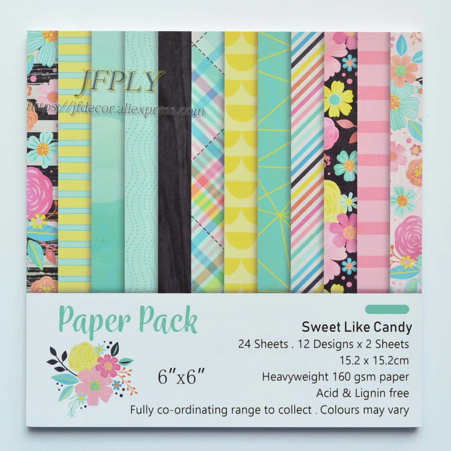

Flower Gardens Series Scrapbooking Paper Pack Craft Paper Art Card Card Making 6 Inches 24Sheets /pack A05