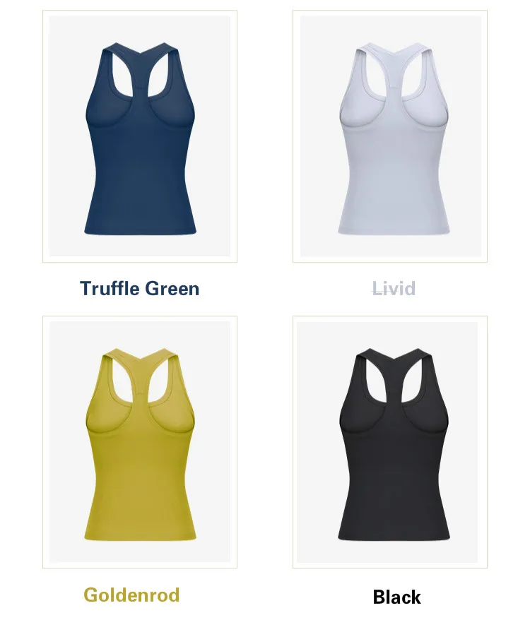 Shinbene racerback quatro-way elástico yoga ginásio correndo