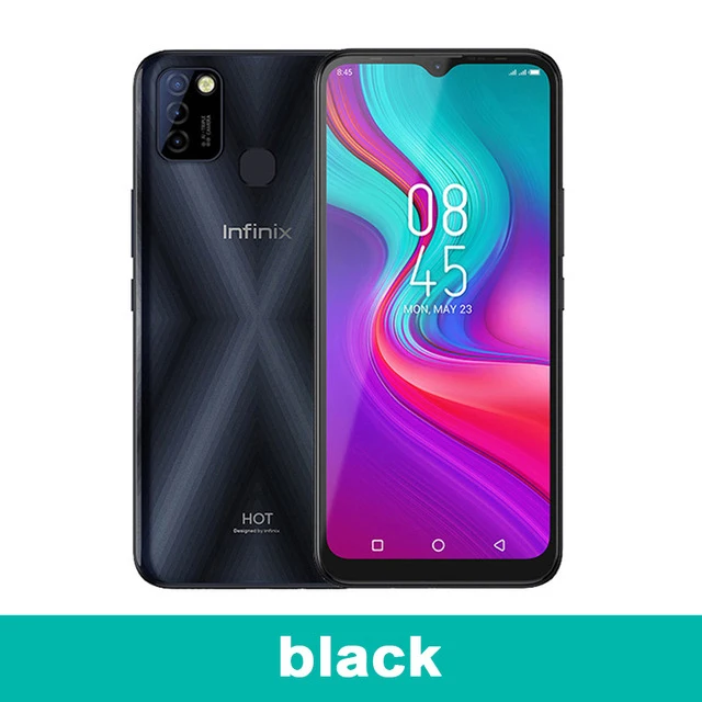 Infinix Hot 10 Lite Smartphones 5000mAh Large Battery Fingerprint & Face Unlock 13MP Triple Camera Android 10  6.6"HD Display infinix hot new model infinix