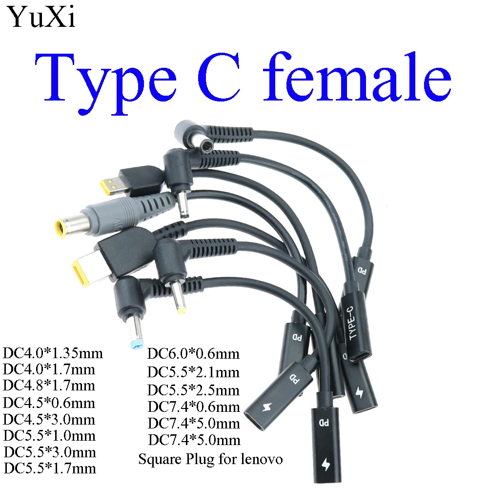 USB 3,1 type C USB мама к DC 4,0*1,35 мм 7955 5,5*2,5 5521 Sqaure папа зарядное устройство адаптер соединитель Адаптер для lenovo PD| | | АлиЭкспресс