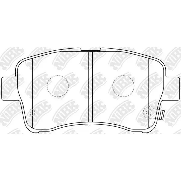 Колодки дисковые передние Suzuki Liana 1.3-1.8/1.4DDis 01 NIBK P
