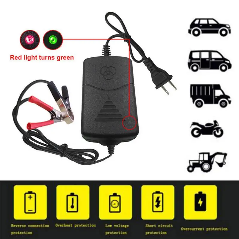 12V Car Battery Charger Portable Auto Trickle Maintainer RV Boat Motorcycle US 