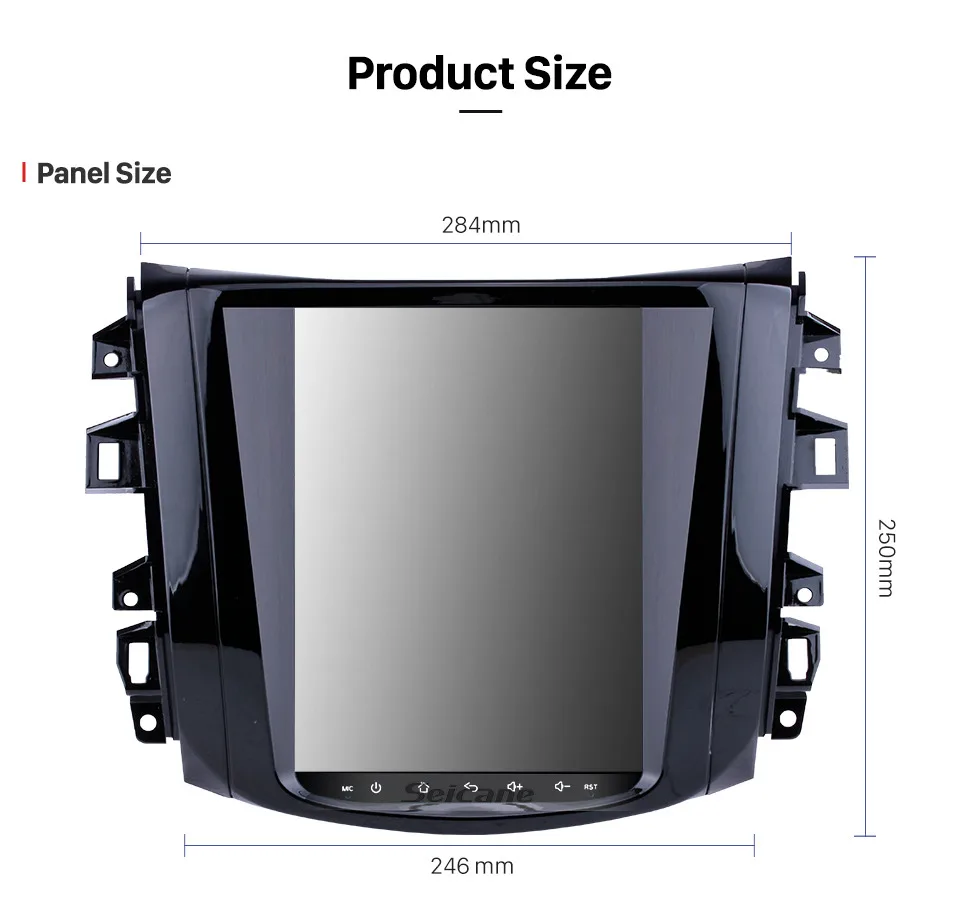Discount Seicane for 2018 Nissan NAVARA Terra 9.7 inch Android 9.1 Car Radio Multimedia Player with GPS Navi Mirror link WIFI SWC 18