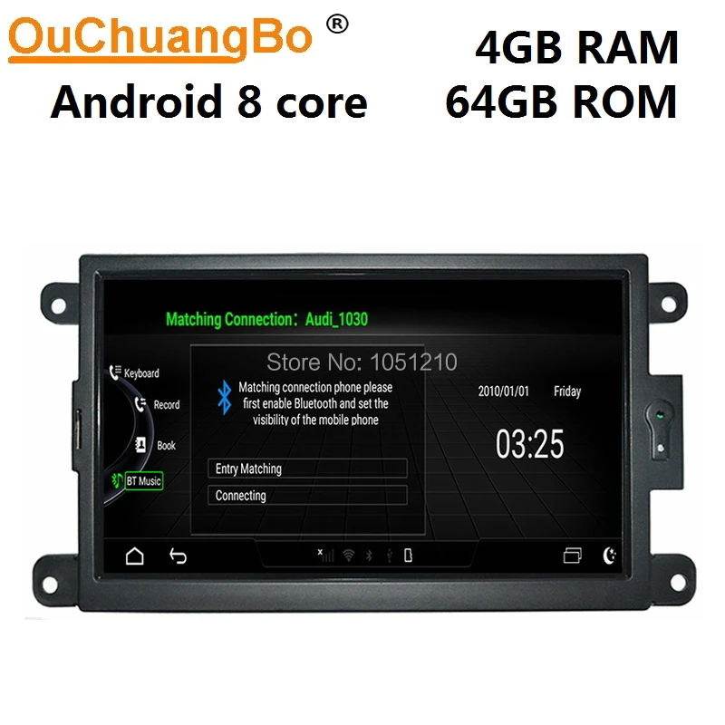Ouchuangbo, 7 дюймов, стиль, android 9,0, автомобильное аудио gps радио для Q5, A5, RS4, RS5, A4, b8, SQ5, поддержка 8 ядер, 4 Гб ram, 64 ГБ rom