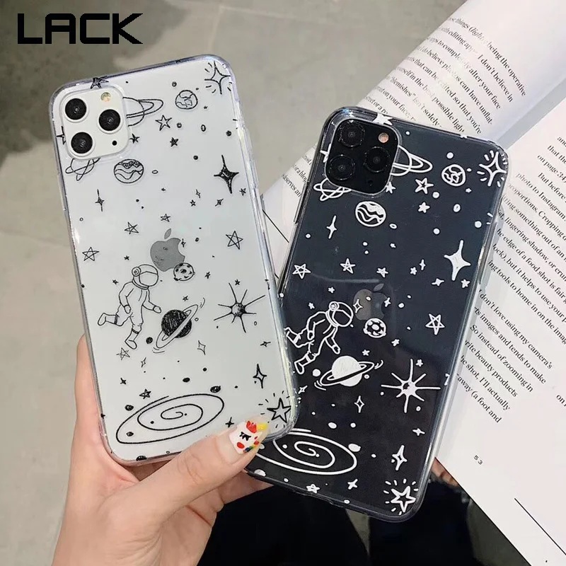 Чехол LACK Cute Universe Series для iphone 11 11Pro Max XS X XR 8 7 6S 6 Plus Ультратонкий Мягкий чехол из ТПУ