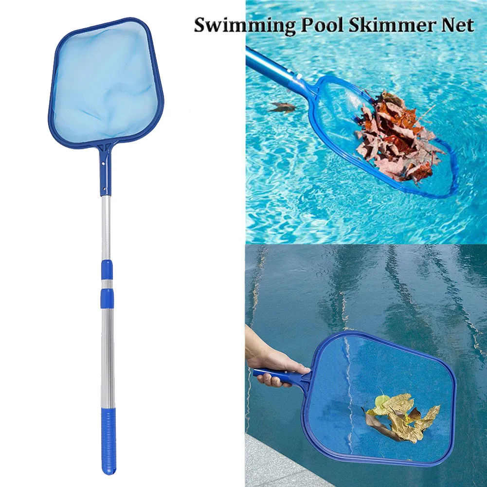 SPA Ponds Leaf Catcher Mesh Bags Swimming Pool Skimmer Net with Telescopic  Pole