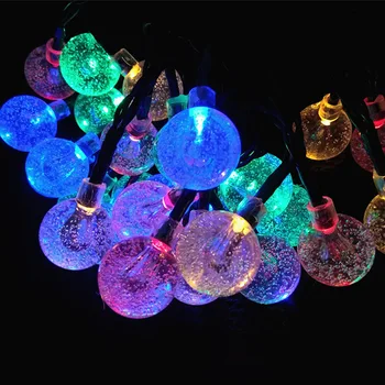 

DIY 30 LED Fairy Solar String Light Christmas Patio Outdoor Garden Home Bulbs Lamps Easy Install Battery Operated Landscape