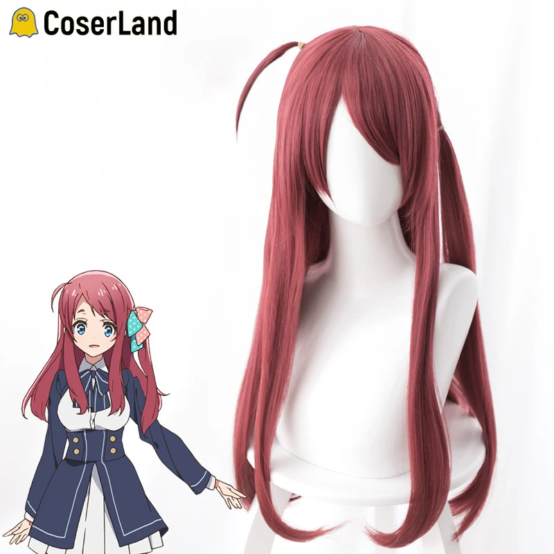 Zombieland Saga Sakura Minamoto парик для косплея длинный коричневый красный прямой девочек