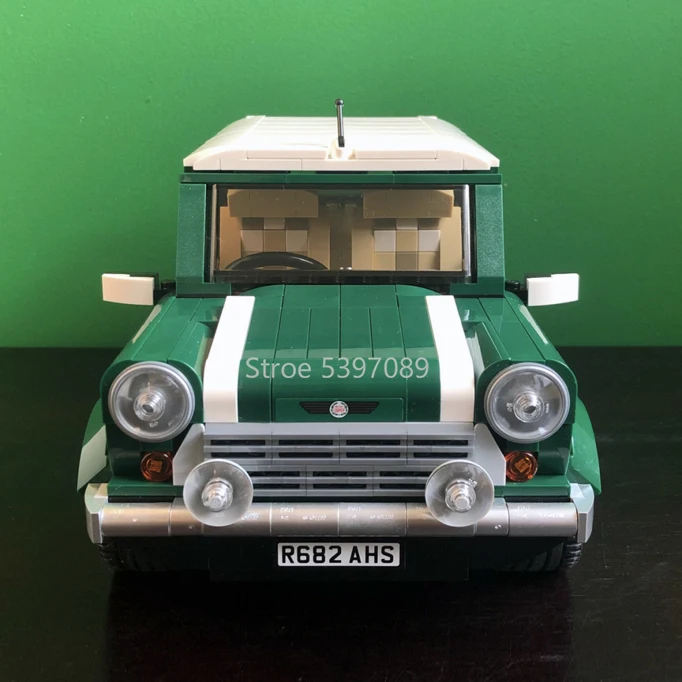 Строительные блоки 21002 в наличии совместимые с Legoinglys CREATOR MINI Cooper MK VII 10242 Green Car