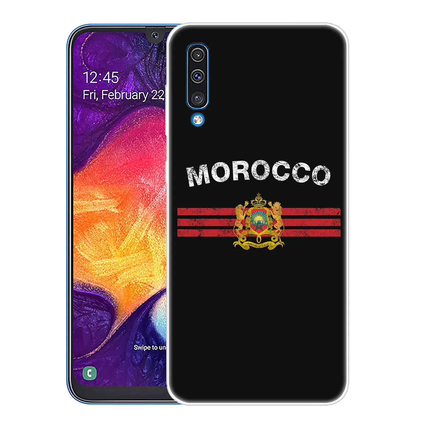 Lavaza с изображением флага Марокко футбол чехол для телефона чехол для samsung Galaxy A70 A60 A50 A40 A30 A20 A10 M10 M20 M30 M40 A20e крышка - Цвет: 11