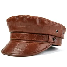 LA Женские шапки в стиле милитари на осень и зиму, модные шапки из искусственной кожи с поясом, женские шапки Gorras