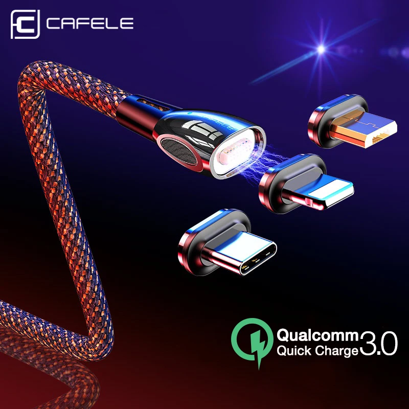  CAFELE QC3.0 Magnetische USB Kabel & Daten Sync Schnelle Ladegerät Typ C Micro USB Kabel Für iPhone