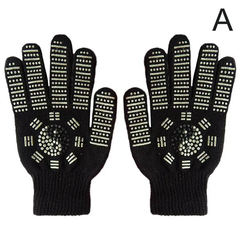 Магнитные массажные термоперчатки против артрита, компрессионные перчатки для здоровья, ревматоидные перчатки для боли в руке, для отдыха на запястье, спортивные защитные перчатки - Цвет: A
